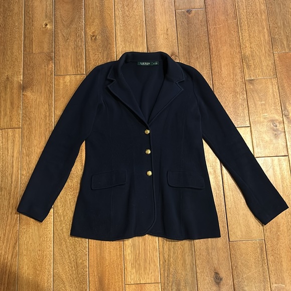 Lauren Ralph Lauren Combed Cotton Blazer - Picture 2 of 7